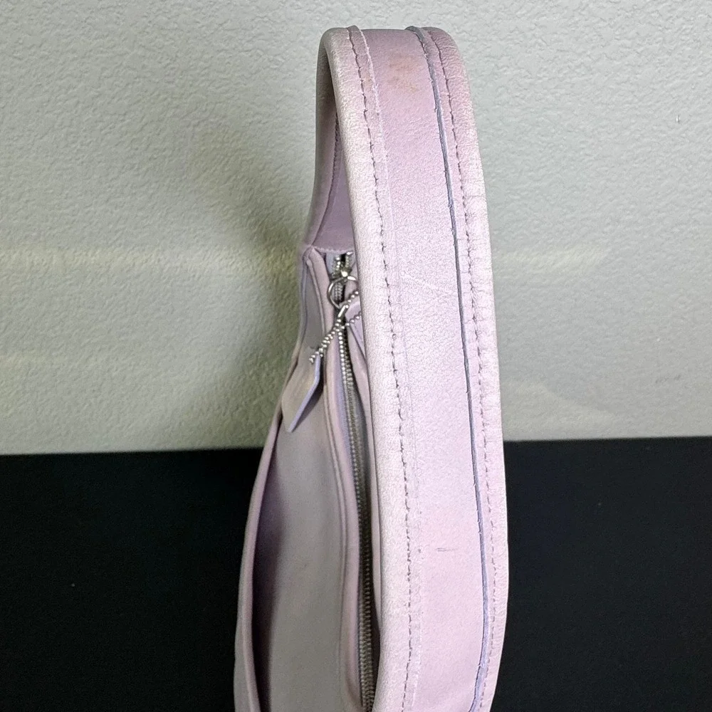 Coach Ergo Pocket Zip 9033 Lavender Purple Leather Vintage 90s Hobo Bag